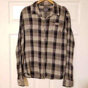 Joe's Jean's The Shirt Purple Flannel Unisex XL